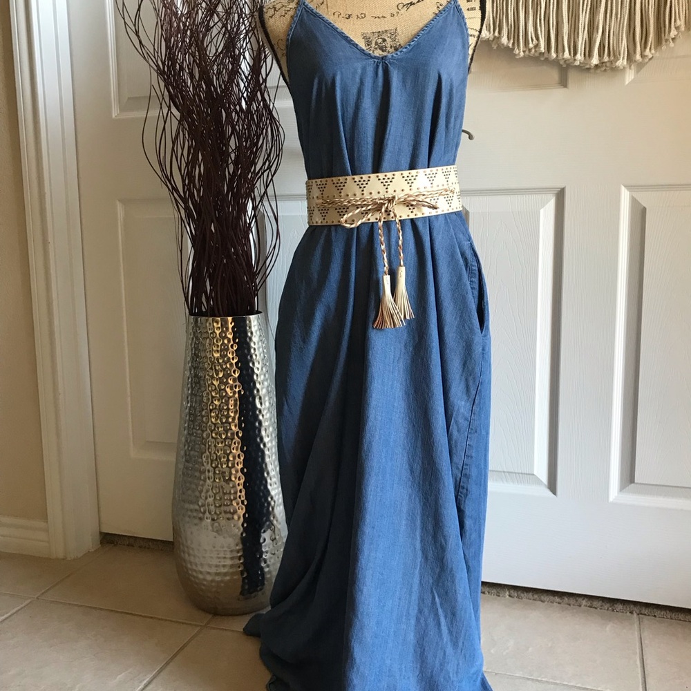 Love Stitch Denim Maxi - EUC - SOLD OUT online!!